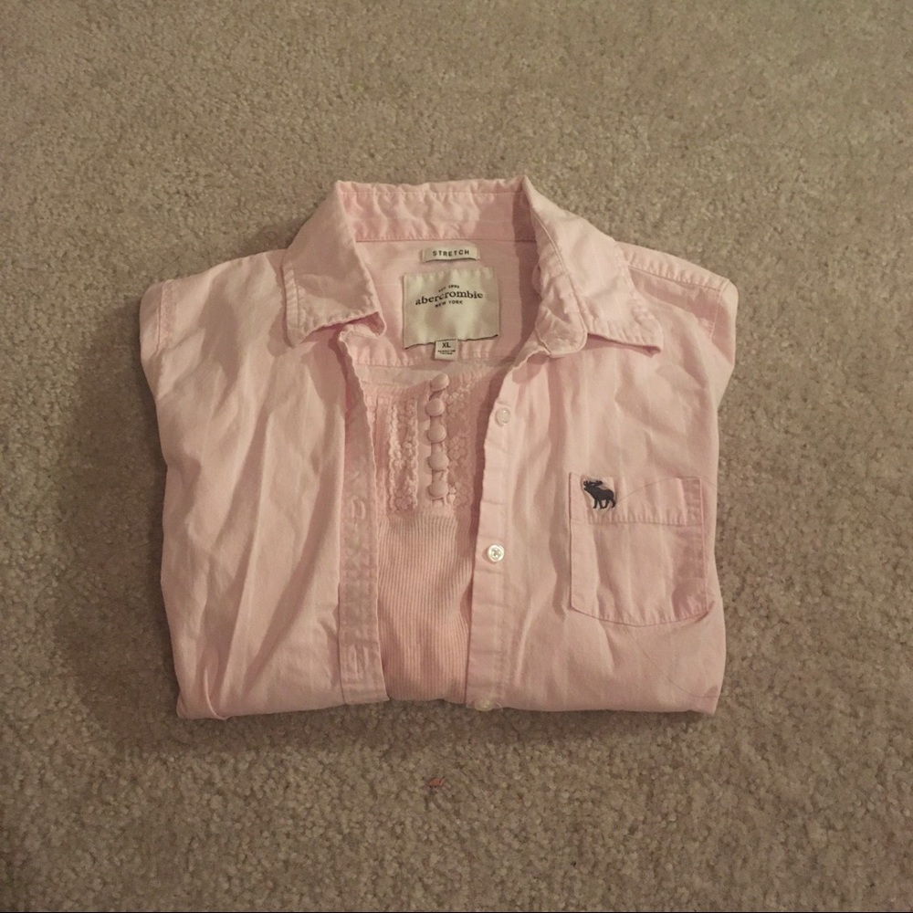 Abercombie Tank and Dress Shirt Set
